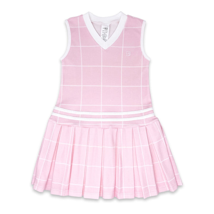 Set Fashions Pink Windowpane Polly Dress