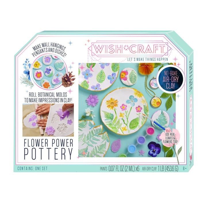 Flower Power Pottery-Making Kit (Age 8+)