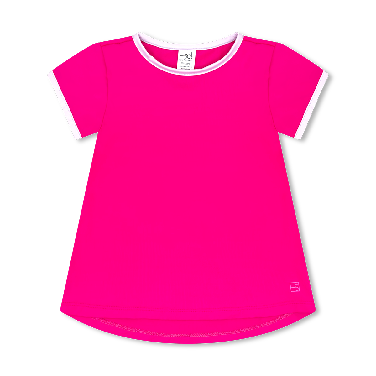 Power Pink and Petal Purple Bridget Basic Tee by Set Fashion