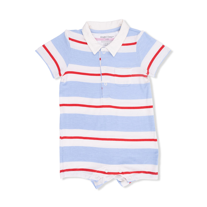 Preppy Rugby Polo Romper by Angel Dear
