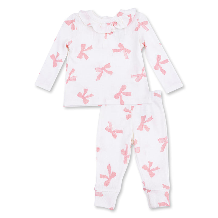 Pretty Bows Long-Sleeve Ruffle Top and Pants Set by Angel Dear (Copy)