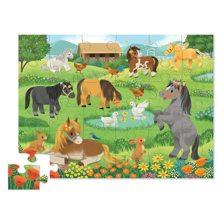 Pretty Ponies 36-Piece Puzzle by Crocodile Creek (Age 3+)