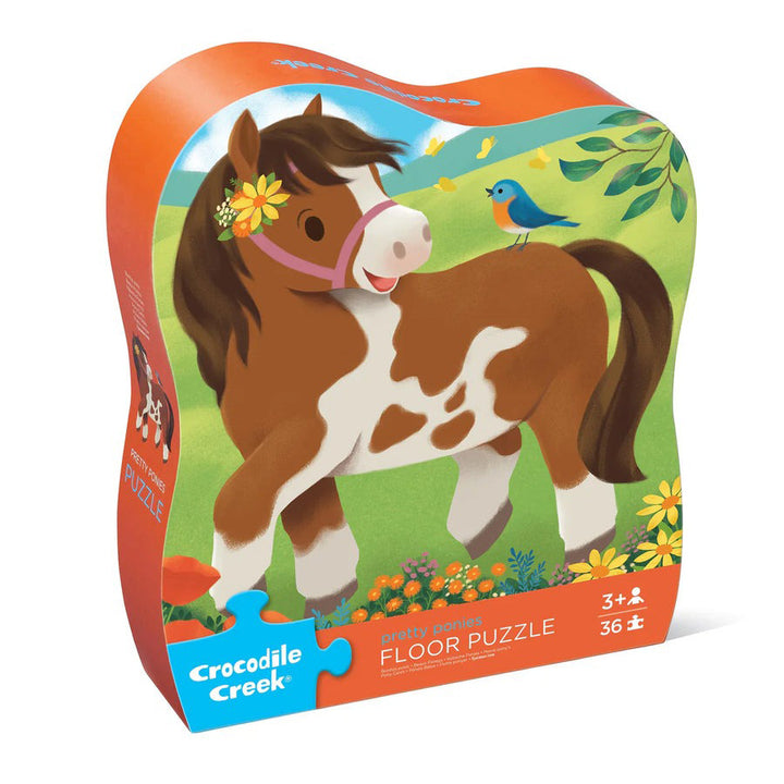 Pretty Ponies 36-Piece Puzzle by Crocodile Creek (Age 3+)