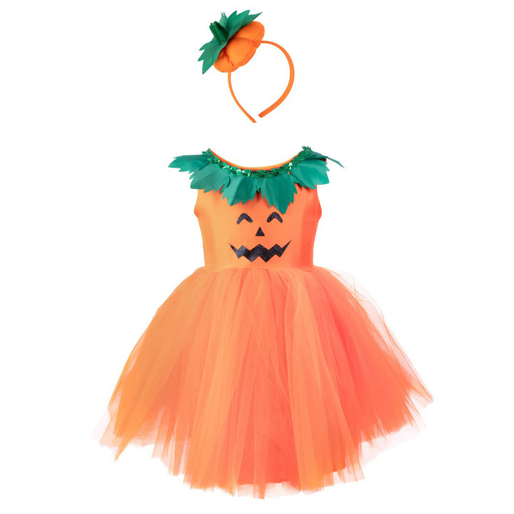 Pumpkin Patch Princess Costume with Headband by Great Pretenders
