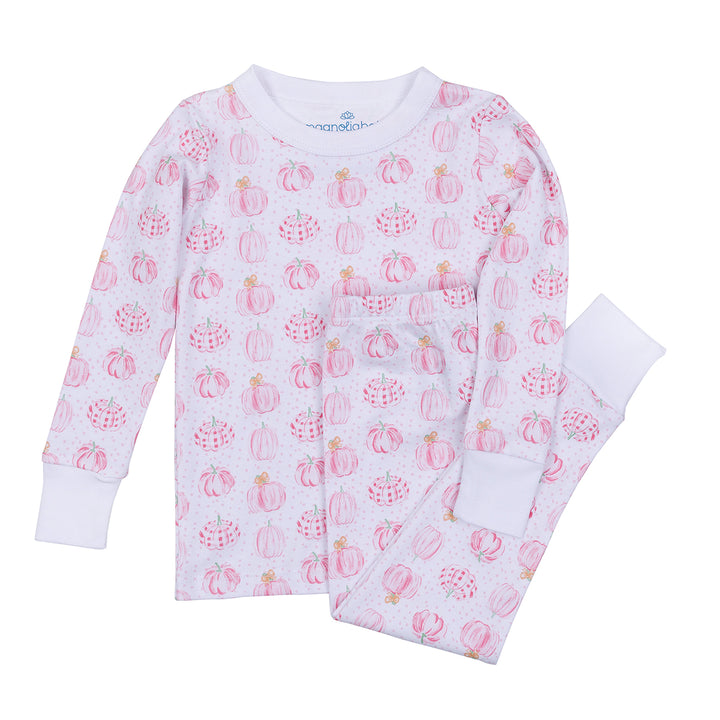 Precious Pumpkins Pink Long Pajamas by Magnolia Baby