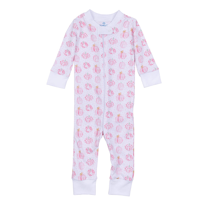 Precious Pumpkins Girl Collared Footie by Magnolia Baby