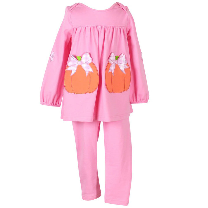 Pumpkins Tabby Tunic & Leggings Set by Yellow Lamb