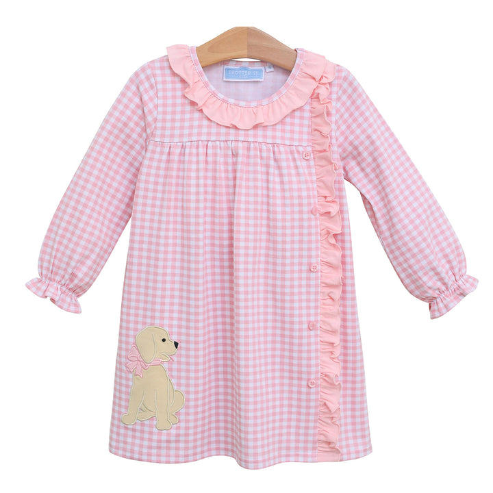 Puppy Applique Dress by Trotter Street Kids