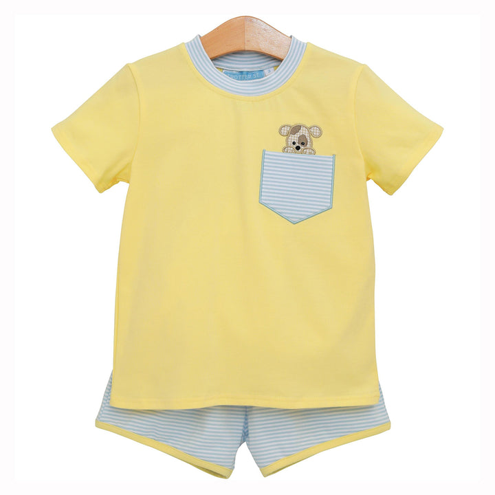 Puppy Paws Short Set by Trotter Street Kids