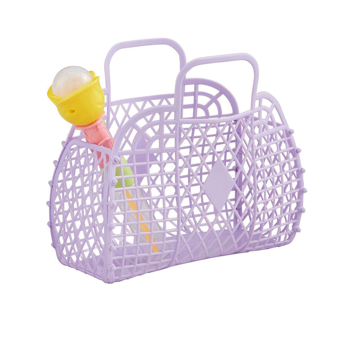 Purple Jelly Tote with Bubbles by Mud Pie