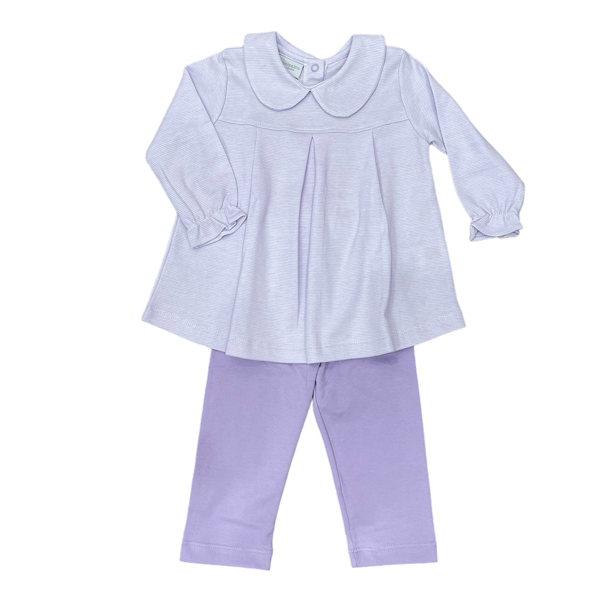 Squiggles Purple Stripe Pant Set