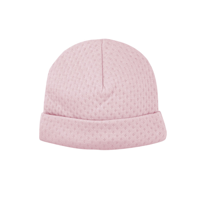 Pink Quilted Newborn Hat by LydaBaby