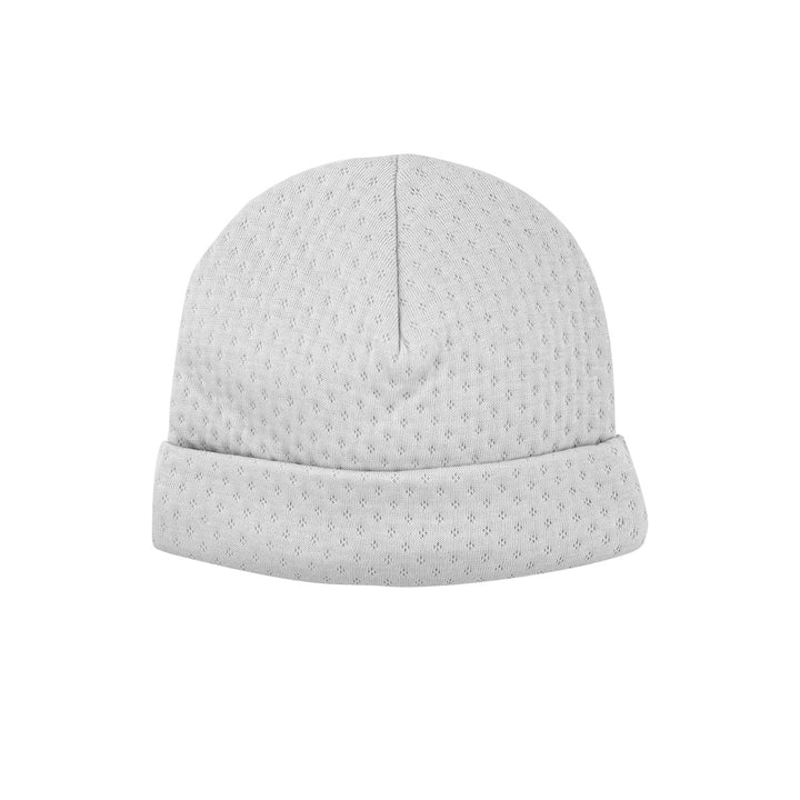 White Quilted Newborn Hat by LydaBaby