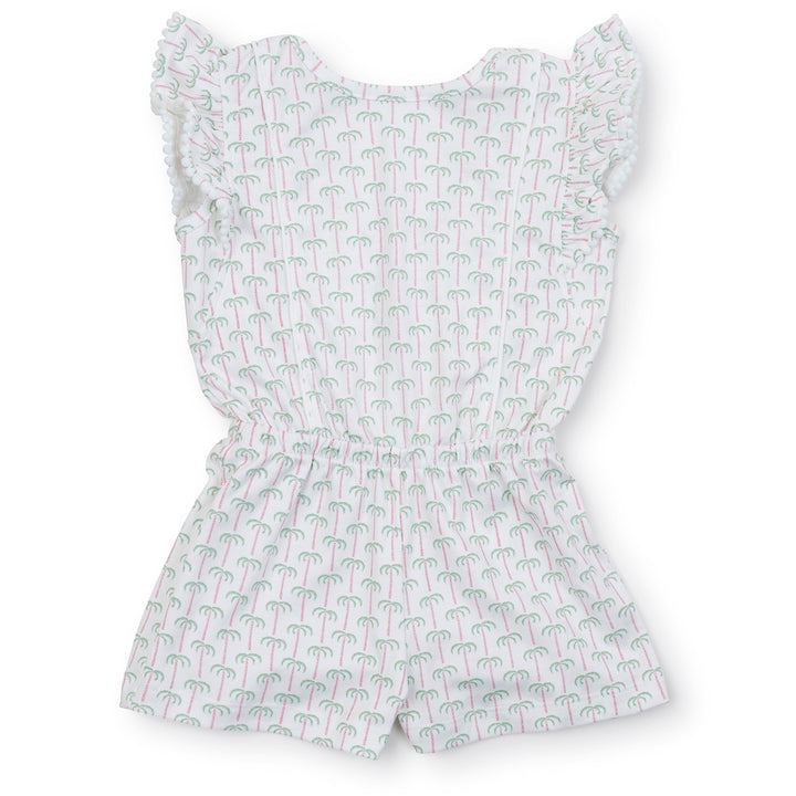 Lila + Hayes Rae Romper - Pink Pacific Palms