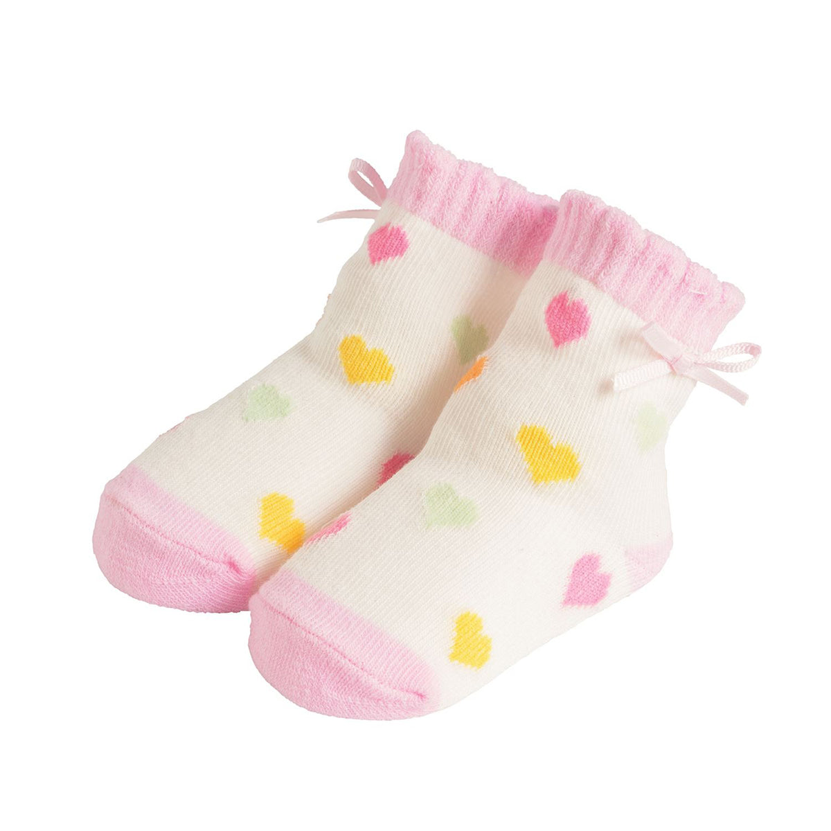 Rainbow Heart Socks by Mud Pie