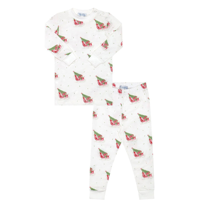 Red Merry Sleighs Pajamas by Nellapima