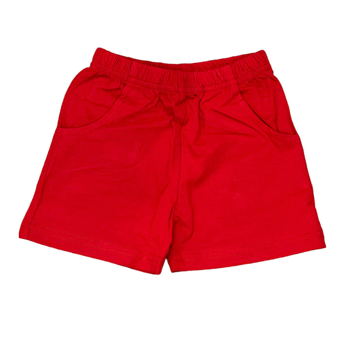Luigi Boys Shorts with Pockets - Deep Red