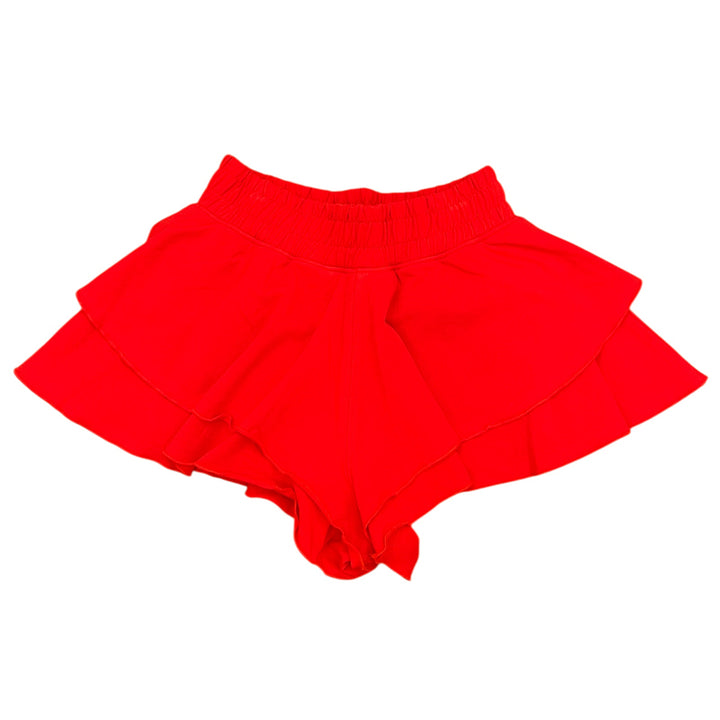 Red Ruffle Short by Paper Flower