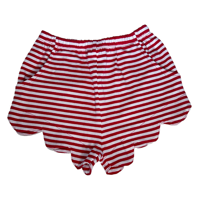 Red Stripe Shorts by Ishtex