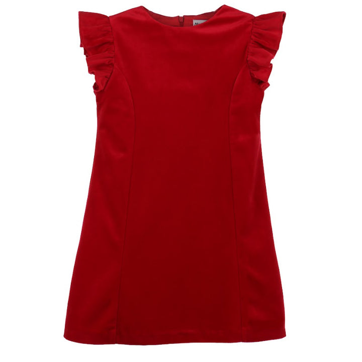 Red Velvet Shift Dress by Luli & Me