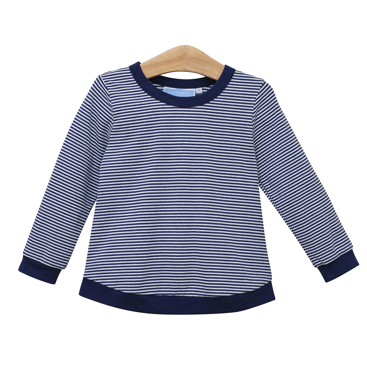 Navy Stripe Reagan Top by Trotter Street Kids