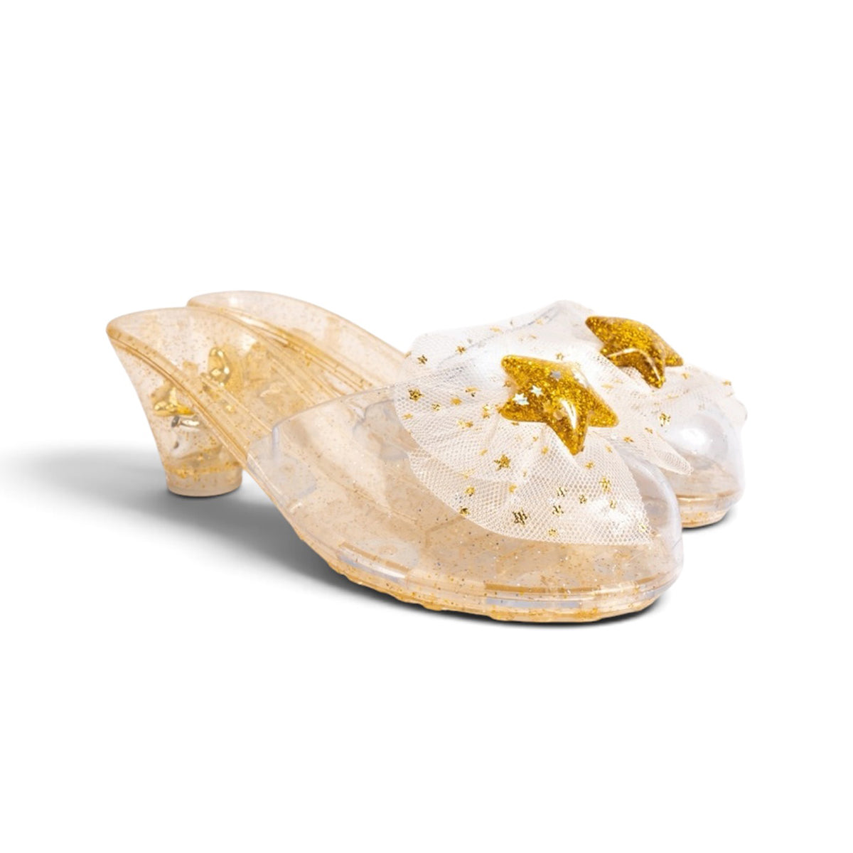 Reigning Beauty Gold High Heels by Great Pretenders