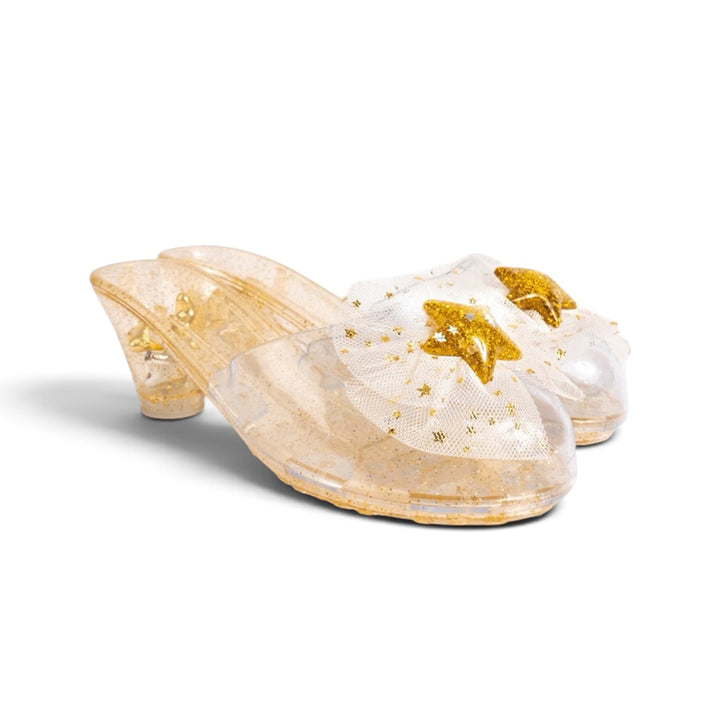 Reigning Beauty Gold High Heels by Great Pretenders