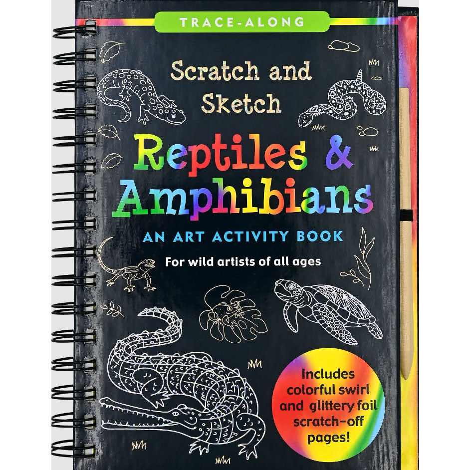 Scratch & Sketch Art Activity Book - Reptiles & Amphibians