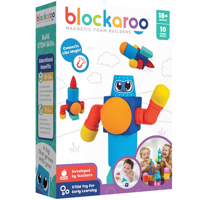 Blockaroo Robot Magnetic Foam Blocks Set