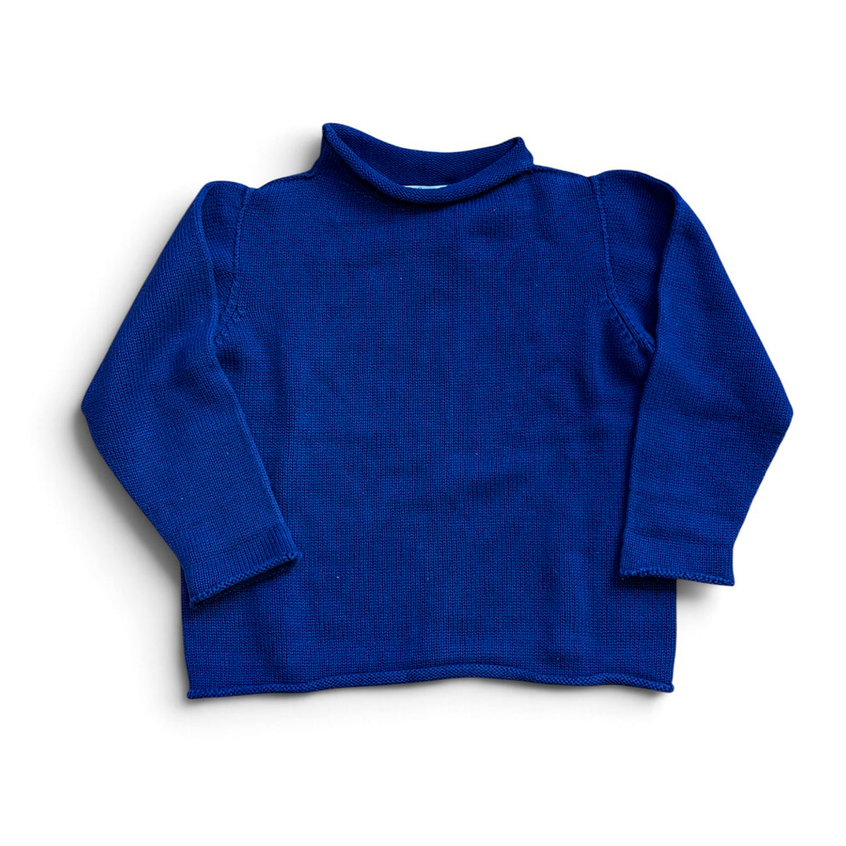 Navy Jersey Rollneck Sweater by A Soft Idea
