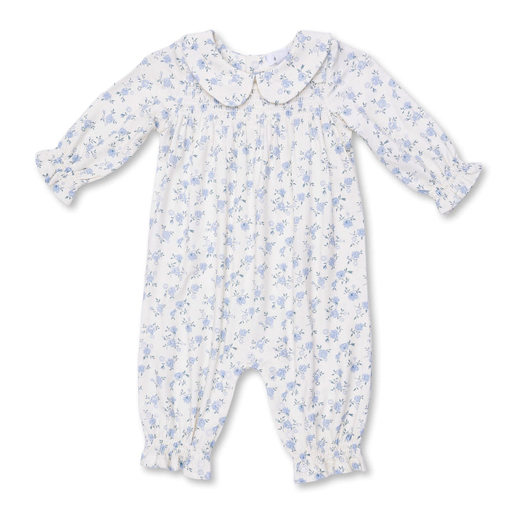 Rose Briar Smocked Long-Sleeve Romper by Angel Dear
