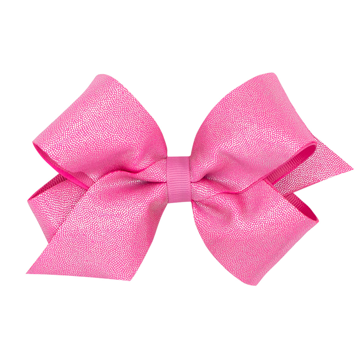 Rose Mirror Dot and Grosgrain Overlay Bow by Wee Ones (2 sizes)