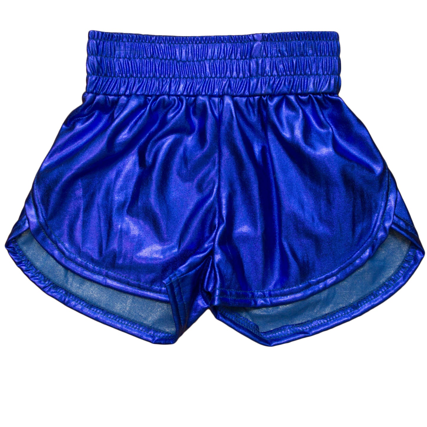 Royal Blue Metallic Shorts by Belle Cher