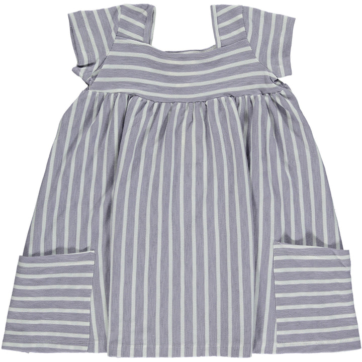 Vignette Rylie Purple/Ivory Stripe Dress