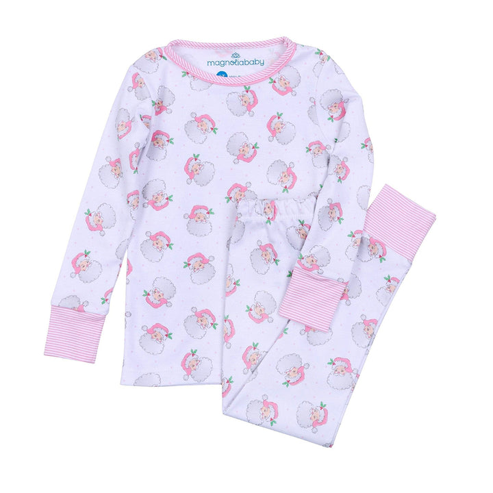 Pink Santa Baby Pajamas by Magnolia Baby
