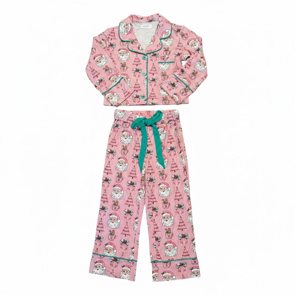 Santa Pajama Set by LuLu BeBe