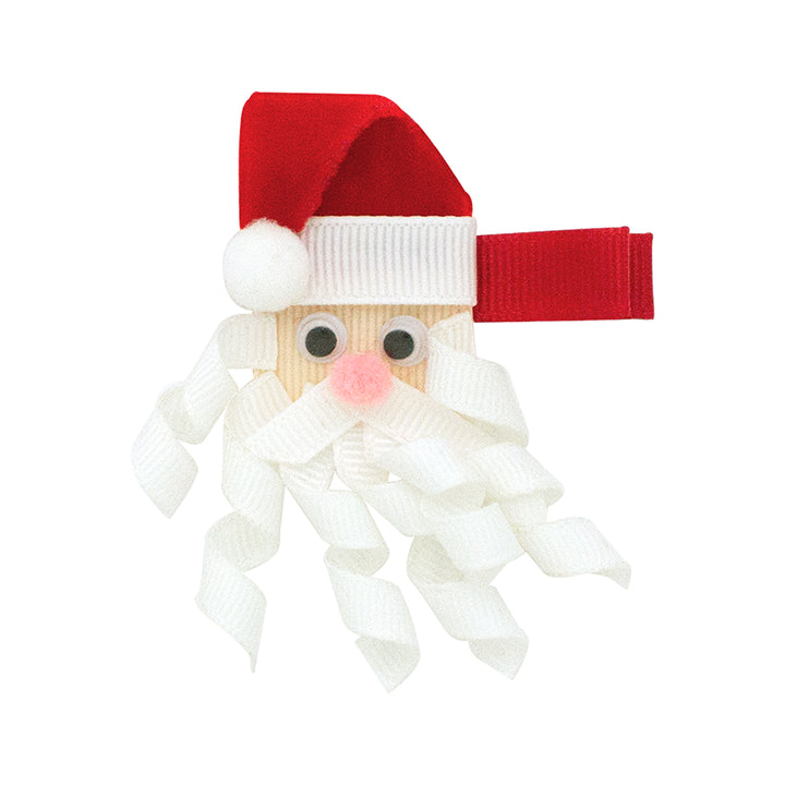 Santa Curly Beard Sculpture Bow by Wee Ones