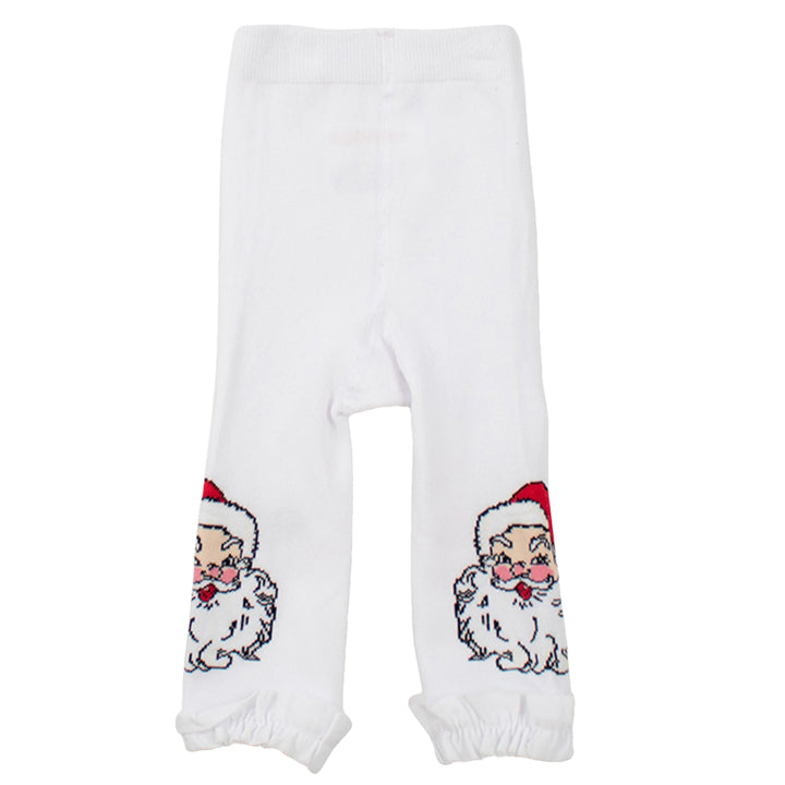 Santa Joy Footless Ruffle Tights by RuffleButts