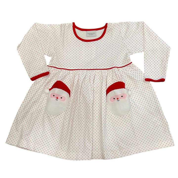 Santa Pockets Popover Dress by Squiggles