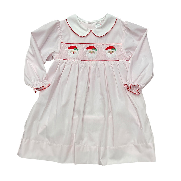 Santa Smocked Dress by Petit Ami