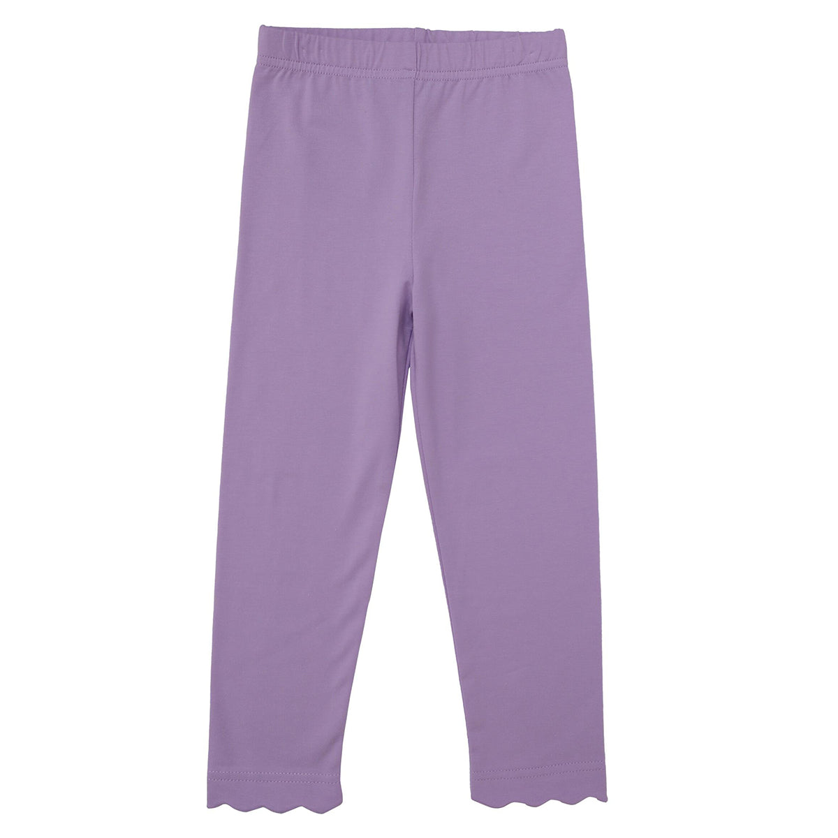 Lavender Scallop Leggings by Trotter Street Kids