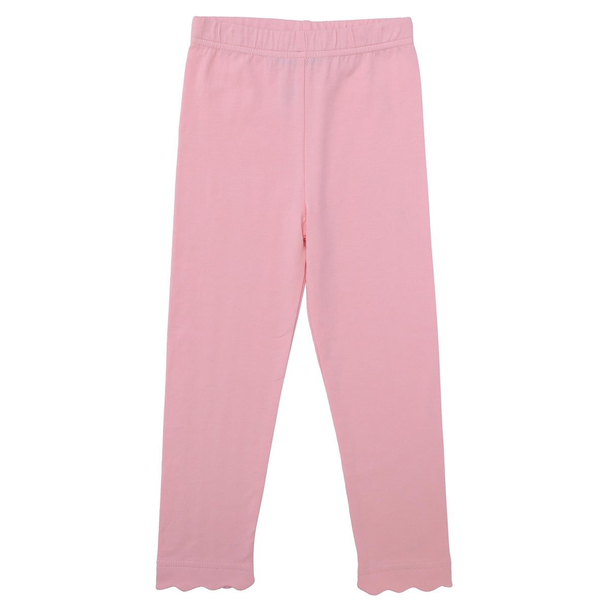 Light Pink Scallop Leggings by Trotter Street Kids