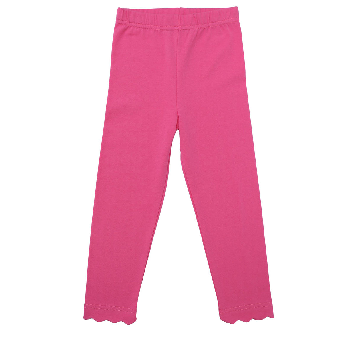 Pink Scallop Leggings by Trotter Street Kids