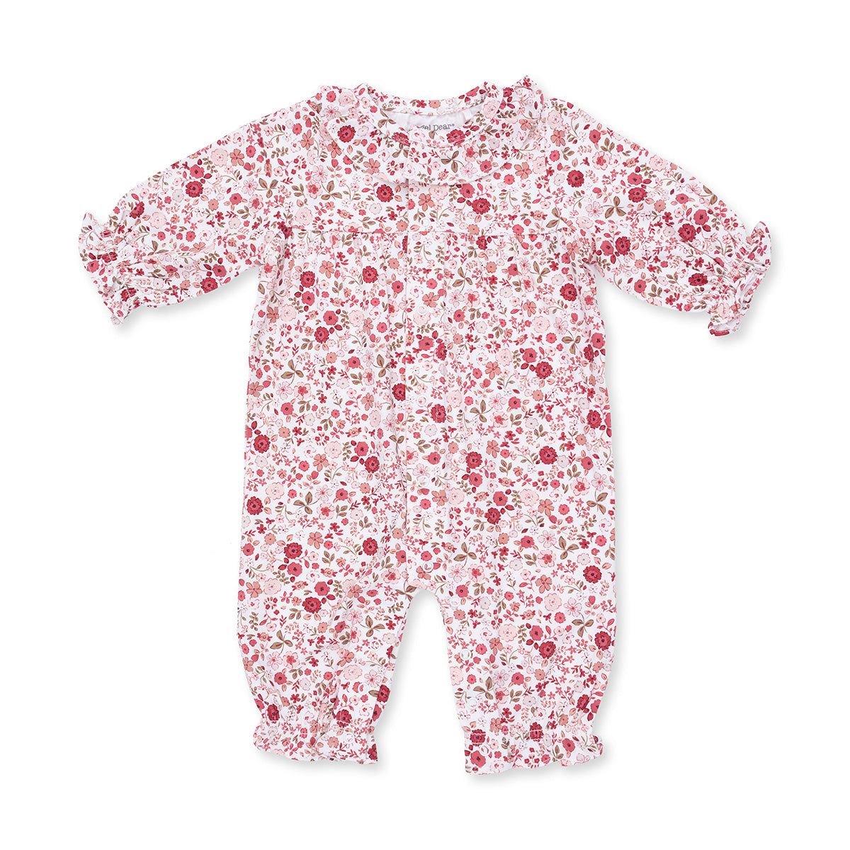 Serene Floral Ruffle-Collar Romper by Angel Dear