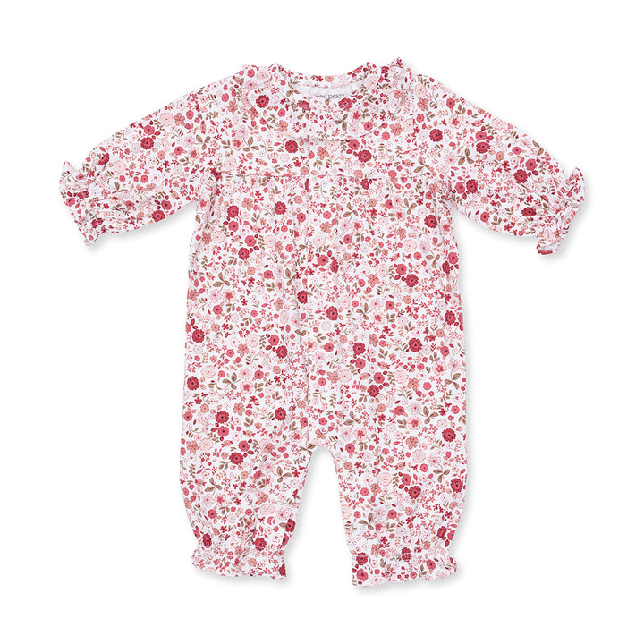 Serene Floral Ruffle-Collar Romper by Angel Dear