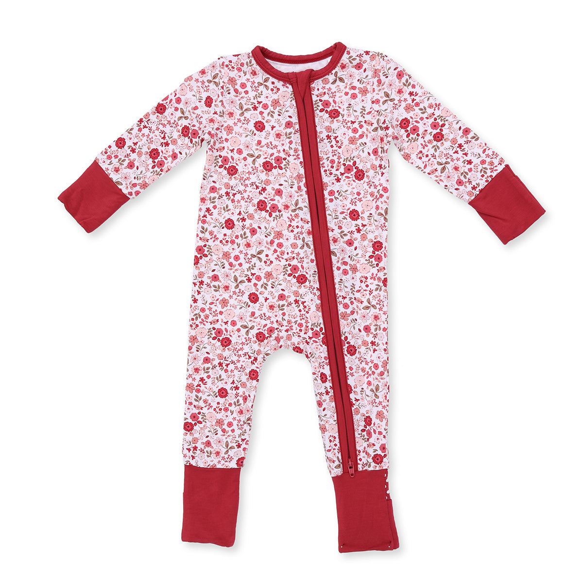 Serene Floral Zipper Romper by Angel Dear