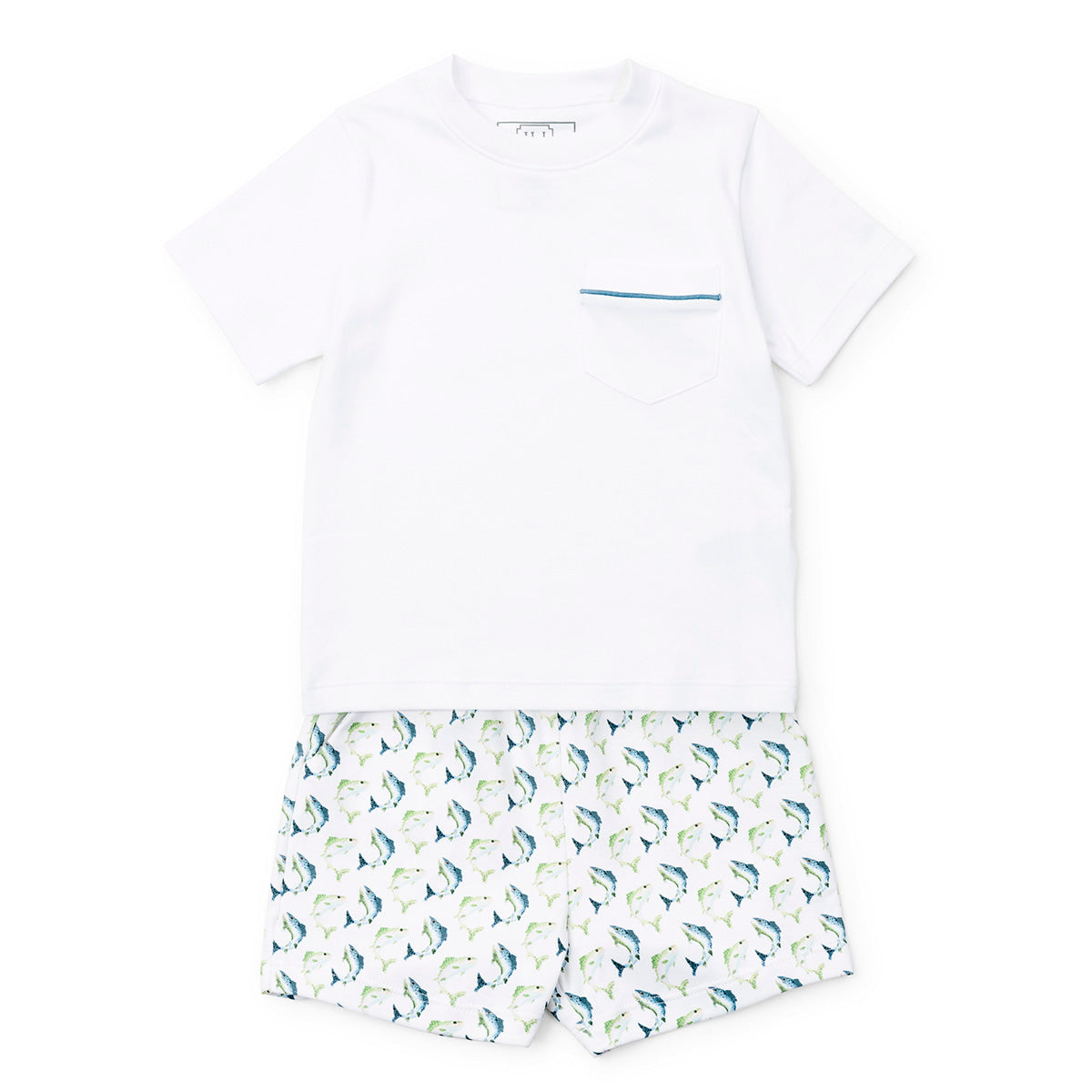 Jumping Trout Walker Boy's Short Set by Lila & Hayes