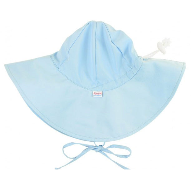 RuffleButts Sun Protection Hat - Sky Blue