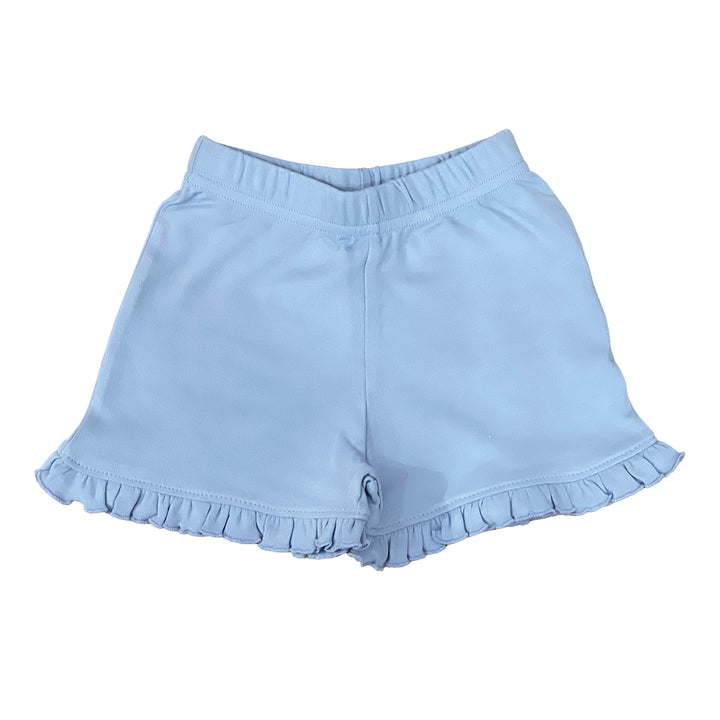 Sky Blue Ruffled Shorts by Luigi