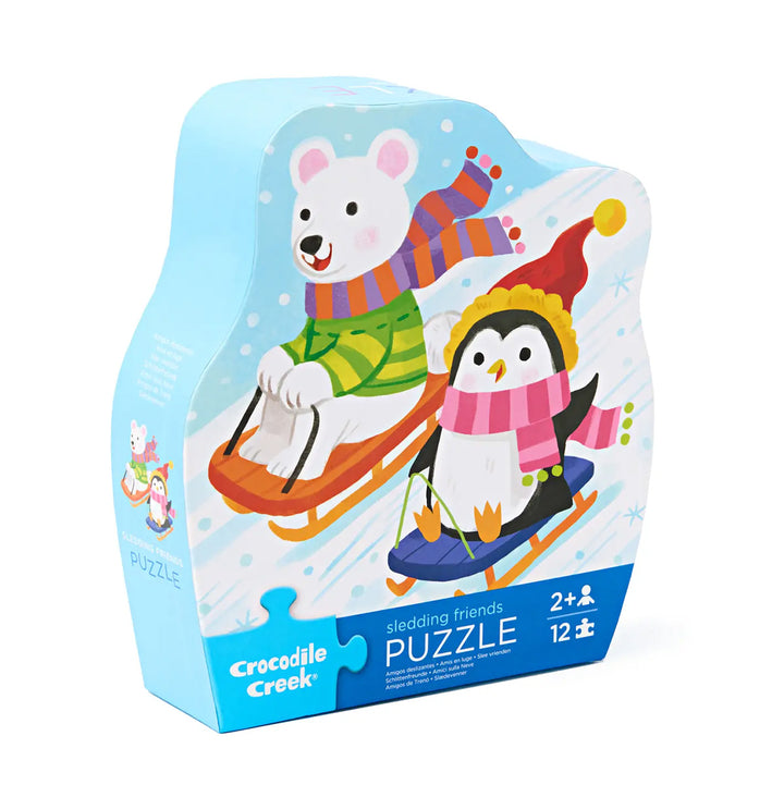 Sledding Fun 12-Piece Puzzle by Crocodile Creek